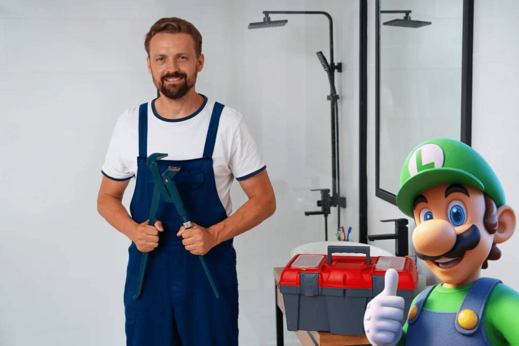 Luigi komt langs voor een ontstopping in Winksele