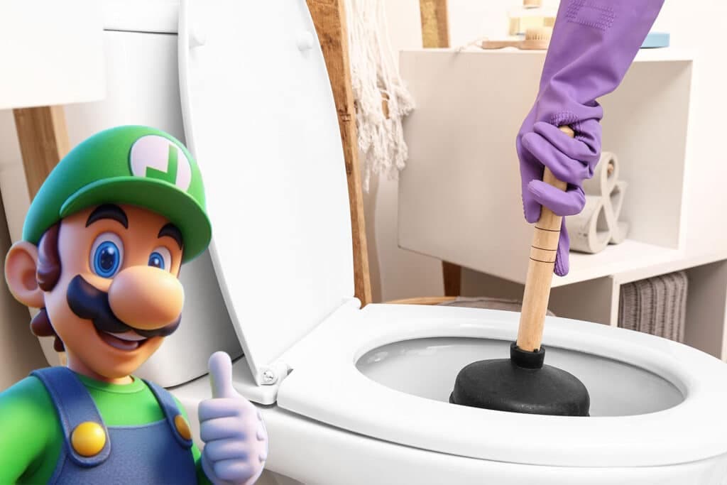 Verstopt toilet ontstoppen