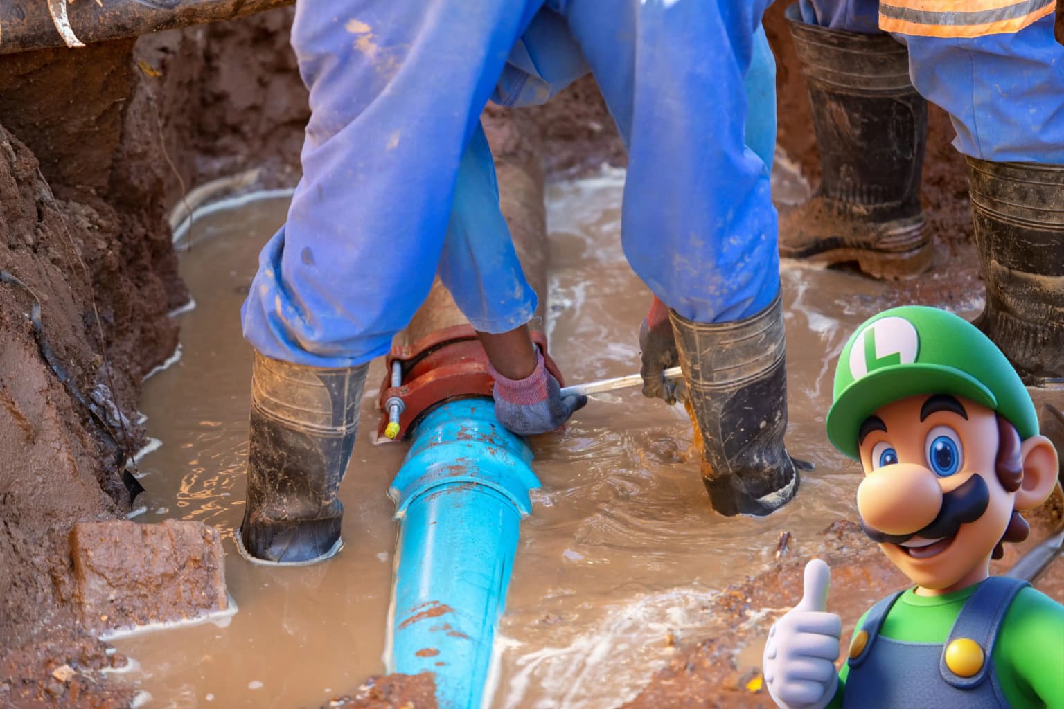 Rioolreparatie door Luigi